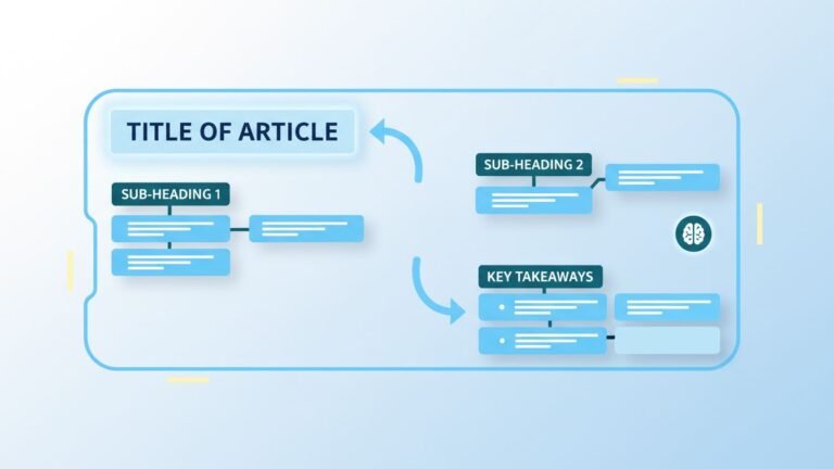 Illustration of article structure optimized for AI comprehension