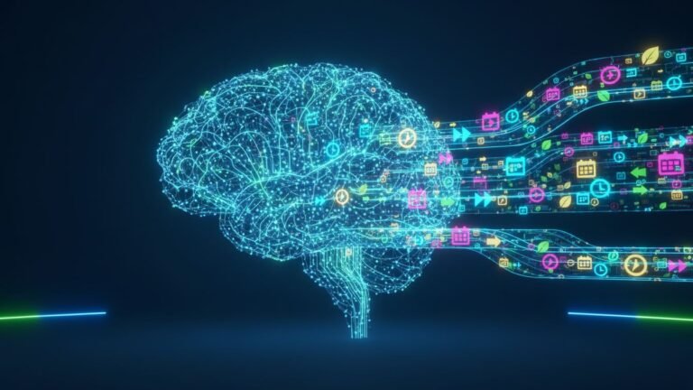 Illustration of AI analyzing and detecting fresh digital content