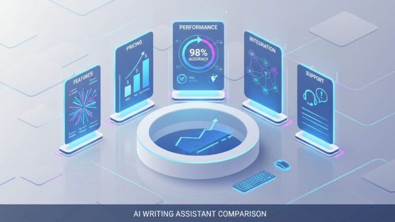 Comparison chart of popular AI writing assistants