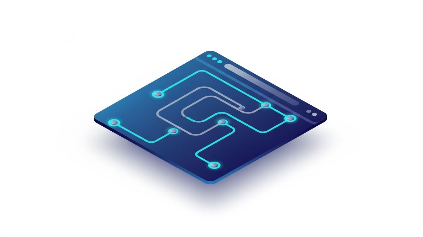 AI-powered website navigation interface highlighting user-friendly site structure