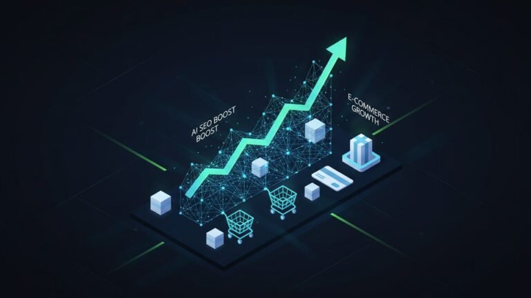 Graph showing increased e-commerce sales after AI SEO implementation