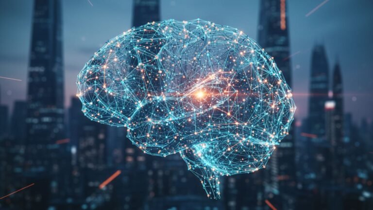 Abstract illustration representing AI-driven SEO strategies