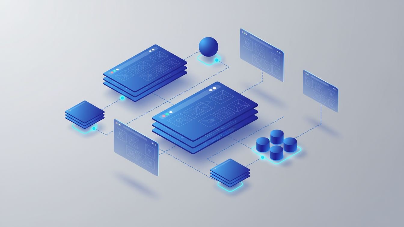 Diagram showing structured web pages for AI comprehension