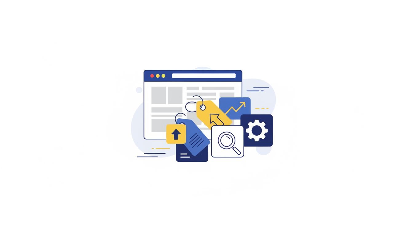 Optimized meta tags displayed on a website interface