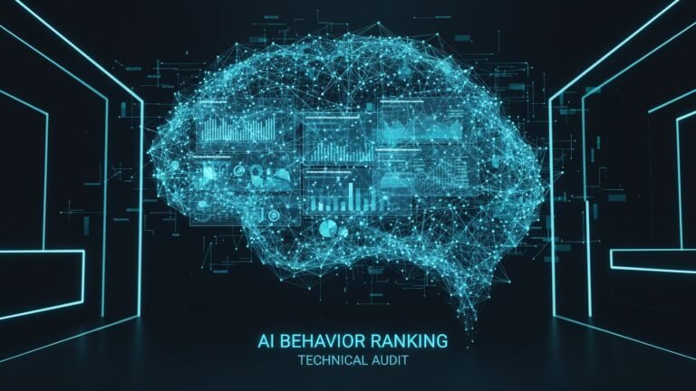 Illustration of AI algorithms analyzing data for ranking